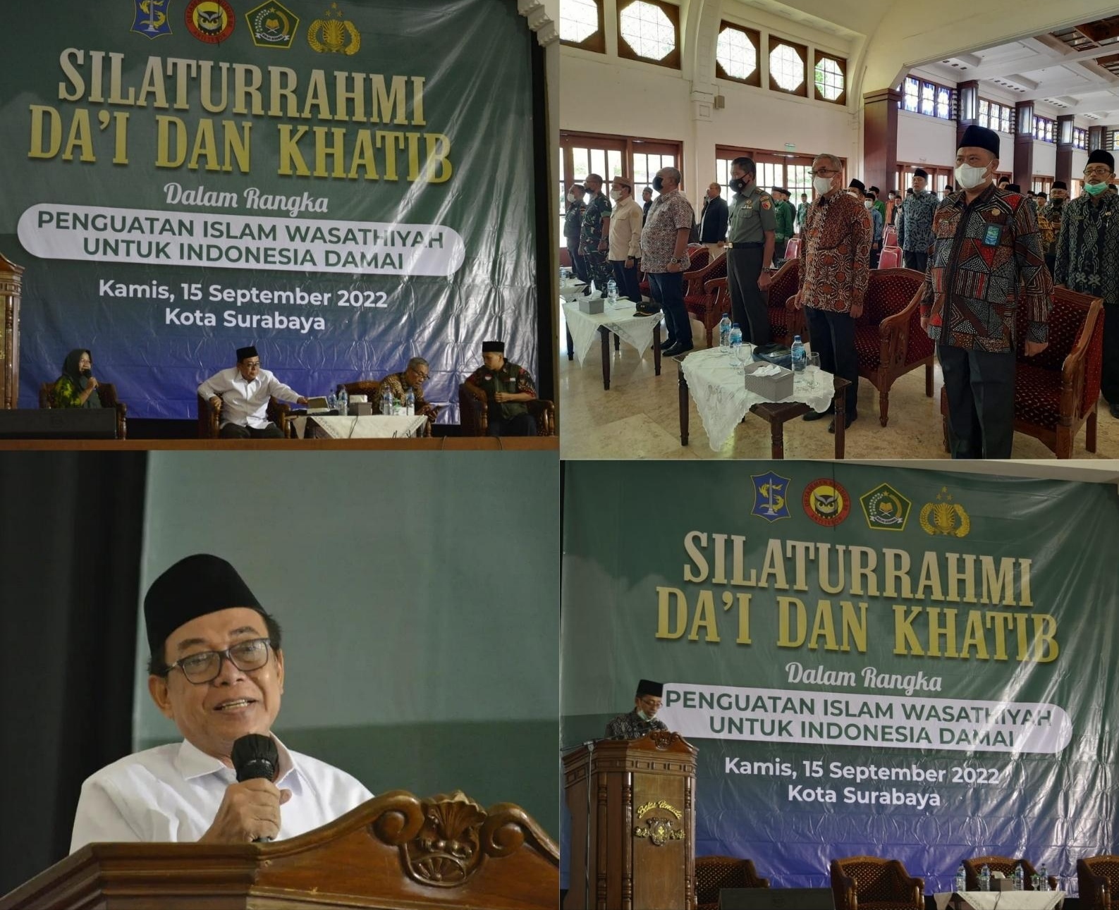Kemenag Kota Surabaya bersama pemkot dan Densus 88 adakan Silahturahmi dengan Dai dan Khotib